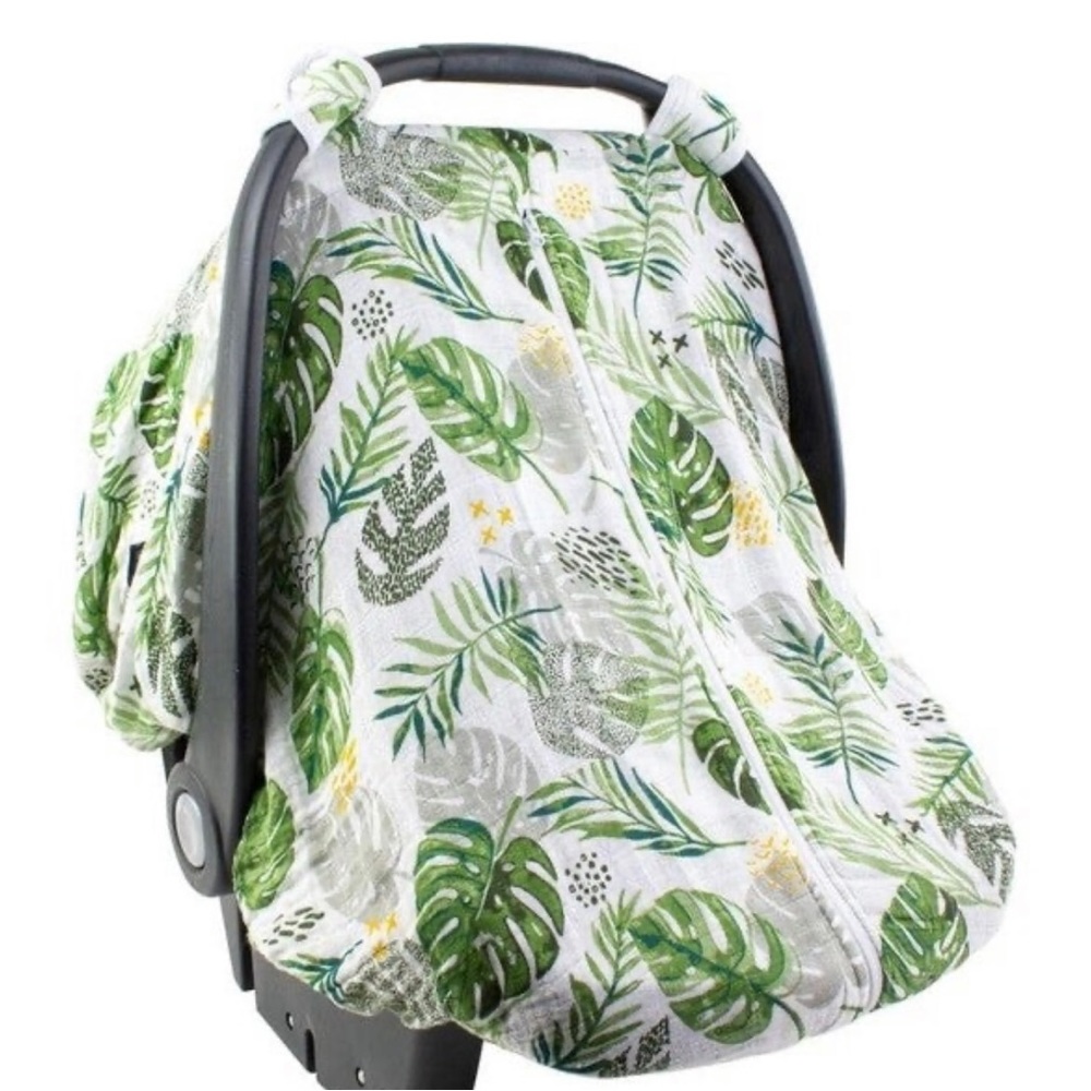 Gently Used Bebe Au Lait Jungle Car Seat Cover - Picture 1 of 2